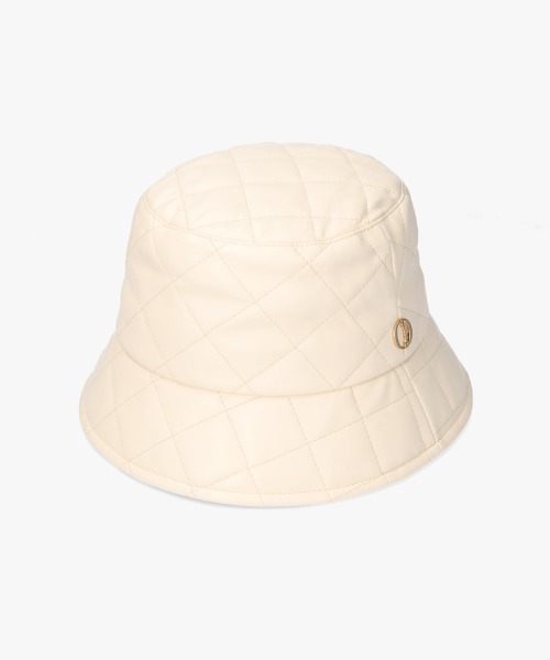 【未使用・秋物】Chapeau d’ O ロゴバケットハット Chapeau d' O（シャポードオー） 帽子 ハット Fake Leather Quilt