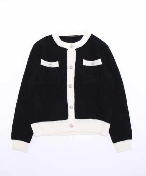 カーディガン ツイード風ニットカーディガン レディース : ZOZOTOWN