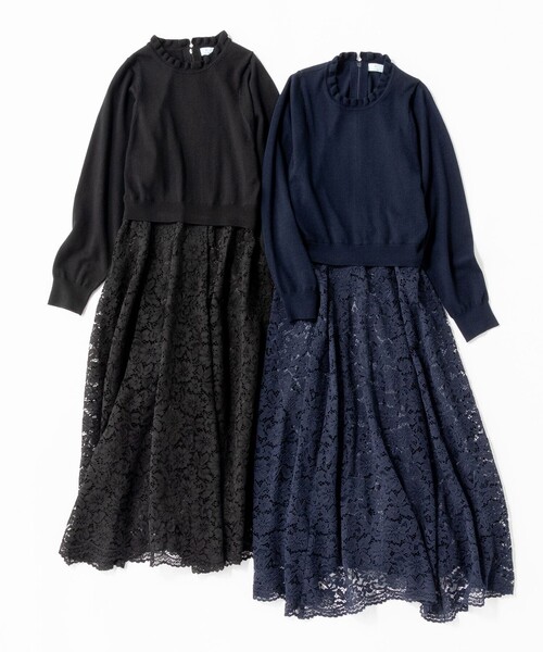 組曲（KUMIKYOKU） ドレス 「セレモニー対応可」レーススカート付き