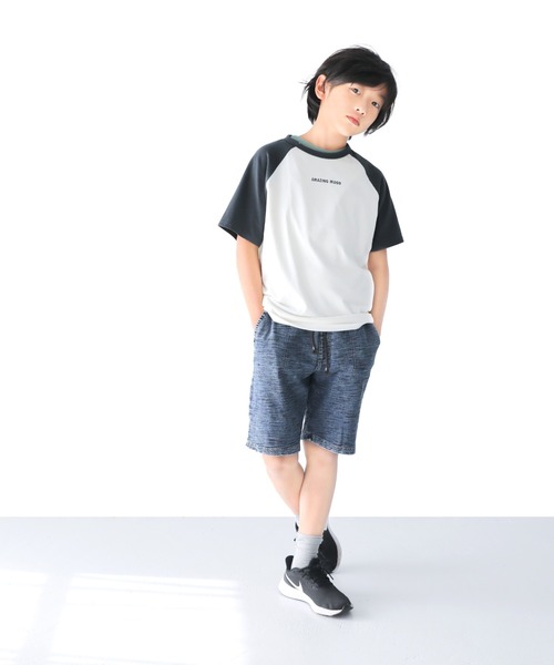 L.COPECK（エルコペック） パンツ インディゴ天竺ショート キッズ 子供
