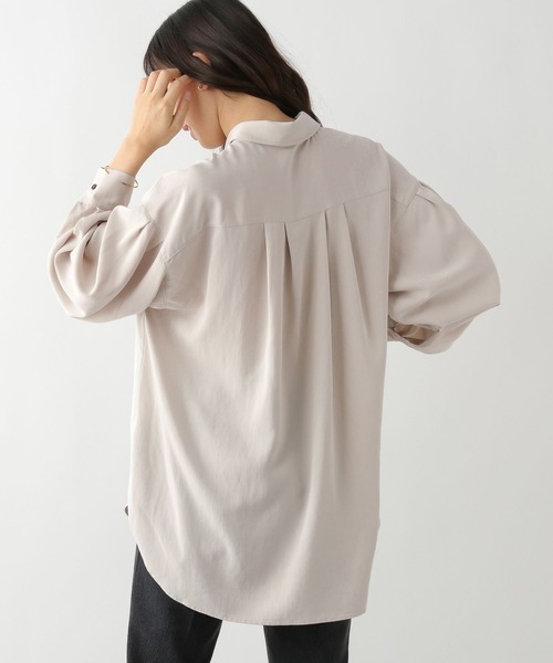 GLOBAL WORK シャツ ブラウス イージーケアオーバーシャツ