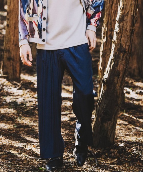 NO ID.（ノーアイディー） パンツ 「NO ID.」High Waist Tuck Baggy