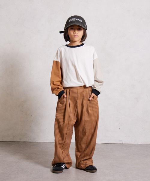 まなぽんしゃん アパレル雑貨80 PAIRMANON STREET パンツ ワイド センターステッチ スラックス