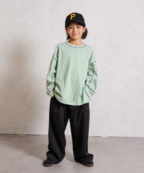 まなぽんしゃん アパレル雑貨80 PAIRMANON STREET パンツ ワイド センターステッチ スラックス