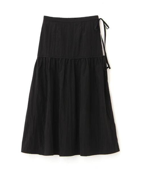 スカート リボンデザインフレアスカート レディース : 75949358  