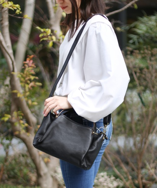 AVALONE 2way レザーショルダーバッグ HALEINE（アレンヌ） ショルダーバッグ バッグ 斜めがけ2WAYレザー