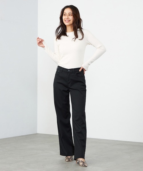 【日本製】 EDWIN パンツ 「WEB限定」ハタラクロ ワイドパンツ レディース パンツ