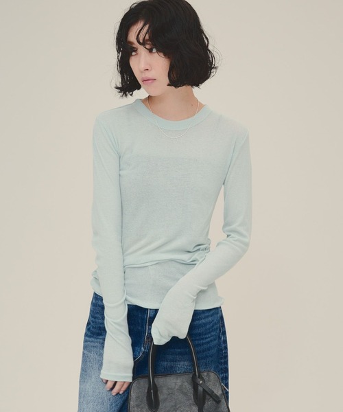 tシャツ 「eL」Sheer Fit  Pullover LS/108186 レディース