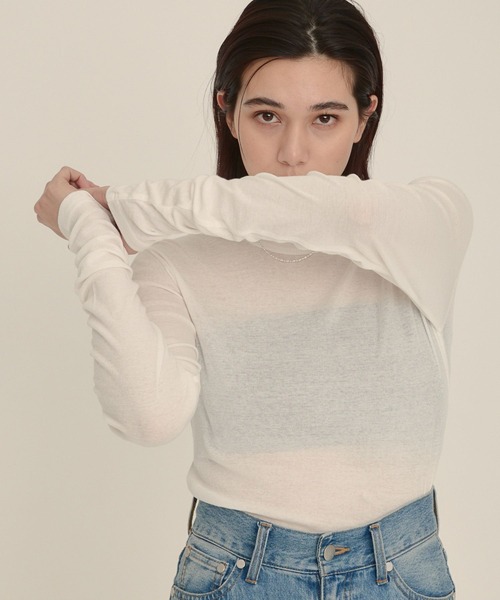 tシャツ 「eL」Sheer Fit  Pullover LS/108186 レディース tシャツ 「eL」Sheer Fit Pullover LS/108186 レディース