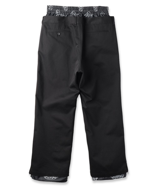 amok チノパン LOGO LINING DOCKING PANTS メンズ レディース