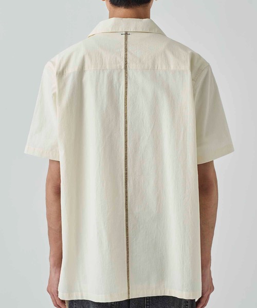 トップス SHINYAKOZUKA \"S/S SHIRT AS CANVAS\" SHINYAKOZUKA(シンヤコヅカ)のS/S SHIRT AS CANVAS BLACK(シャツ