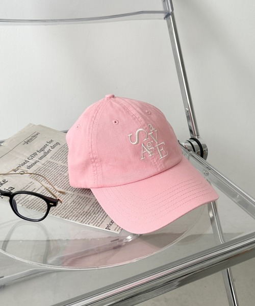 CLEA キャップ 帽子 savage ロゴ刺繍 カラーキャップ レディース