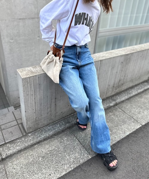 mi via loca tシャツ GILDAN 発泡プリント WHAT?ロゴロンT「PT