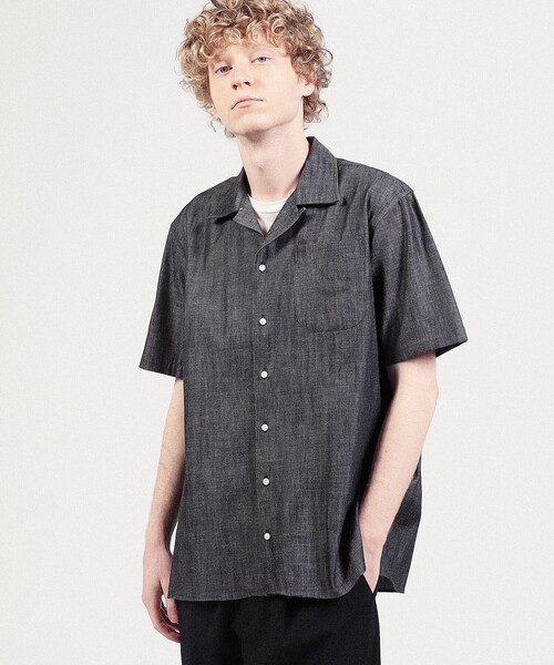 シャツ ブラウス メンズ 「別注」INDIVIDUALIZED SHIRTS コットンシャンブレー キャンプカラーシャツ｜zozo｜04