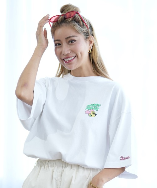 春服　USA製　Disney ミッキー Tシャツ　プリント　半袖　白　古着 春服 USA製 Disney ミッキー Tシャツ プリント 半袖 白 古着