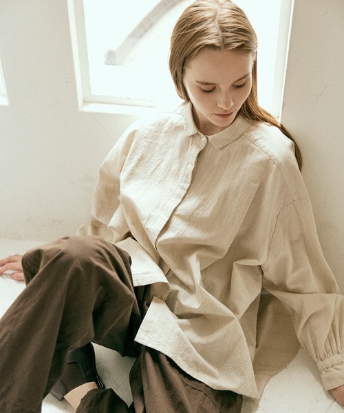 RNA-N（アールエヌエーエヌ） ブラウス シャツ B2844 コットンリネン