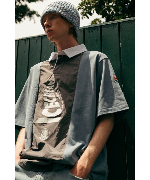 ICECREAM（アイスクリーム） シャツ SWITCHING RUGBY SS SHIRT メンズ