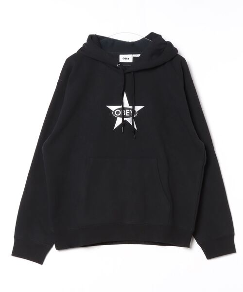 パーカー・フーディ OBEY FW24 SWEATSHIRT WITH PRINT (112470196 BLK) OBEY オベイ パーカー EYES ICON HOOD 正規取扱店 フーディー