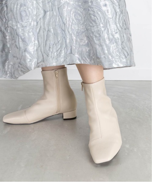 RANDA（ランダ） ブーツ 晴雨兼用 スクエアトゥベーシックブーツ