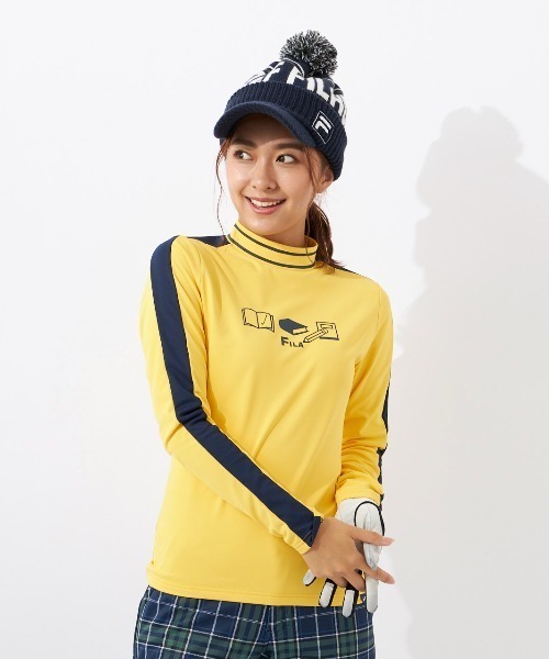 FILA GOLF ニット帽 ニットキャップ 「FILA GOLF」ツバ付き