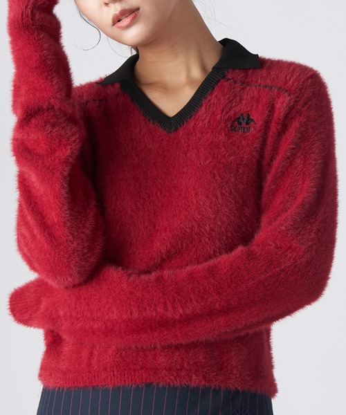 tシャツ 「Kappa」AUTHENTIC　シャギーニット　ゲームシャツ レディース Kappa tシャツ 「Kappa」AUTHENTIC シャギーニット ゲームシャツ