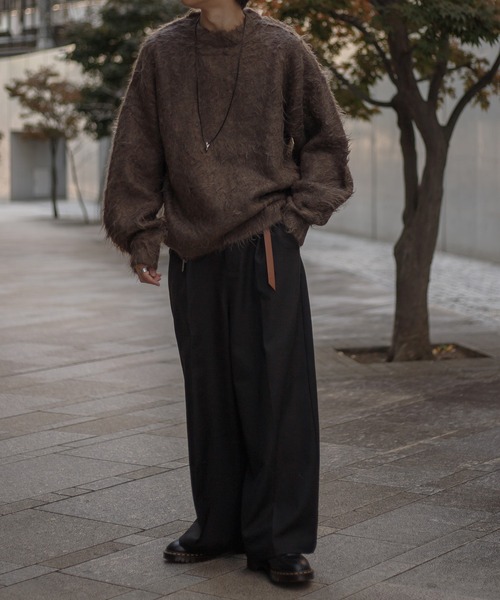 epnok セーター ニット パーマシャギールーズニット メンズ レディース