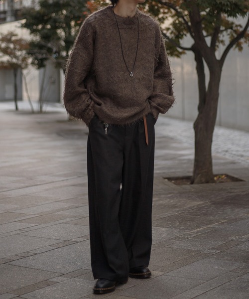 epnok セーター ニット パーマシャギールーズニット メンズ レディース