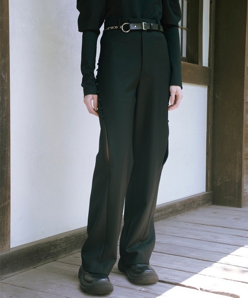 スラックス パンツ Aoi Trousers Slim Fit レディース