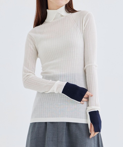 ニット セーター 「CINOH/チノ」別注 TURTLE NECK TIGHT KNIT/タートルネックタイトニット レディース CINOH ニット セーター 「CINOH/チノ」別注 TURTLE NECK TIGHT