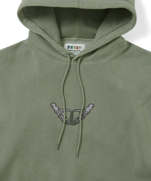 さらに100円引き◆thisisneverthat◆Skeletons Hoodie thisisneverthat パーカー GD Heart Skeleton Hands Hoodie