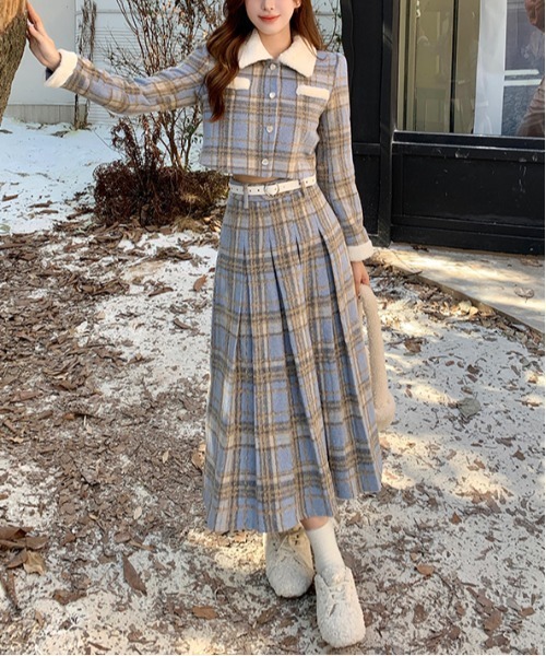 おこげd-due ２０２４年春夏チェックセットアップ（２点） おこげd-due 2024年春夏チェックセットアップ（2点） おこげd-due