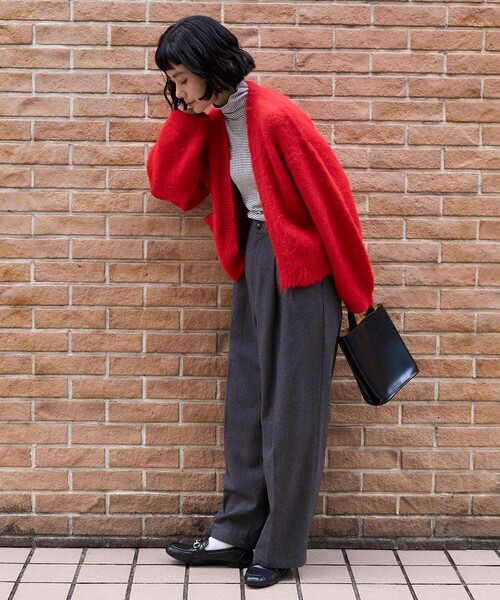 FREAK'S STORE カーディガン シャギー カラーニットカーディガン