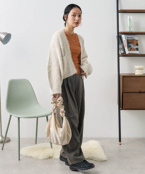 Acka ニットカーディガン レディース フリーサイズ FREAK'S STORE（フリークスストア） カーディガン シャギー カラー