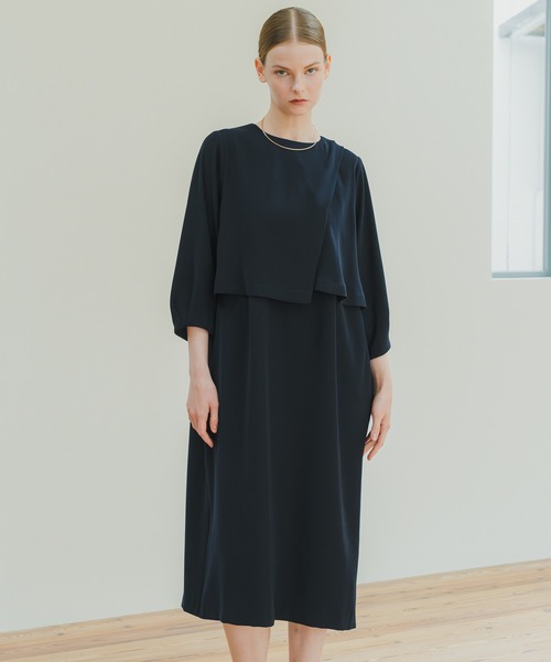 WHYTO ワンピース 「WHYTO. / ホワイト」 LAYERED COCOON DRESS
