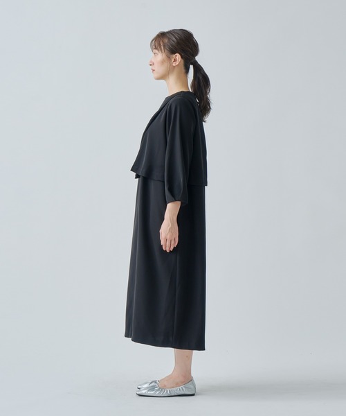WHYTO ワンピース 「WHYTO. / ホワイト」 LAYERED COCOON DRESS