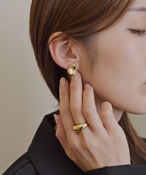 styiro イヤリング 落ちないイヤリング ホローメタルクリップ