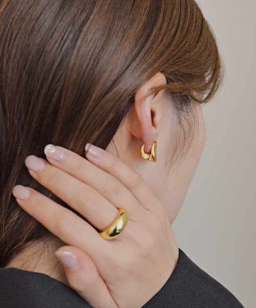 styiro イヤリング 落ちないイヤリング ホローメタルクリップ