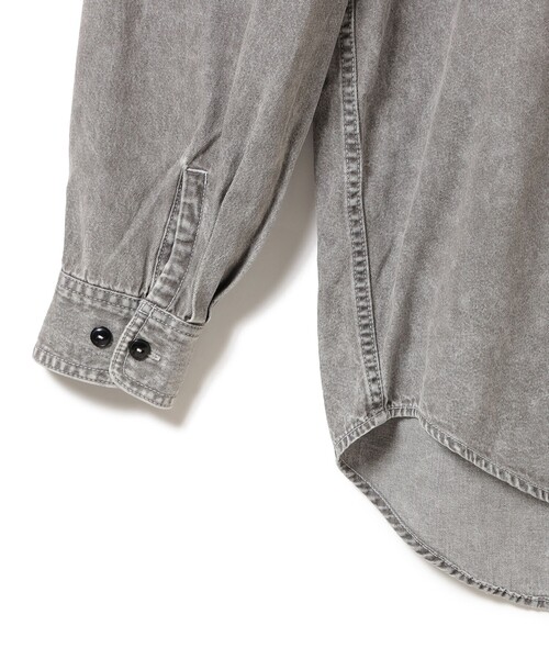 Dior HOMME◇長袖シャツ/38/シルク/GRY/総柄/013c501e4796 Dior HOMME