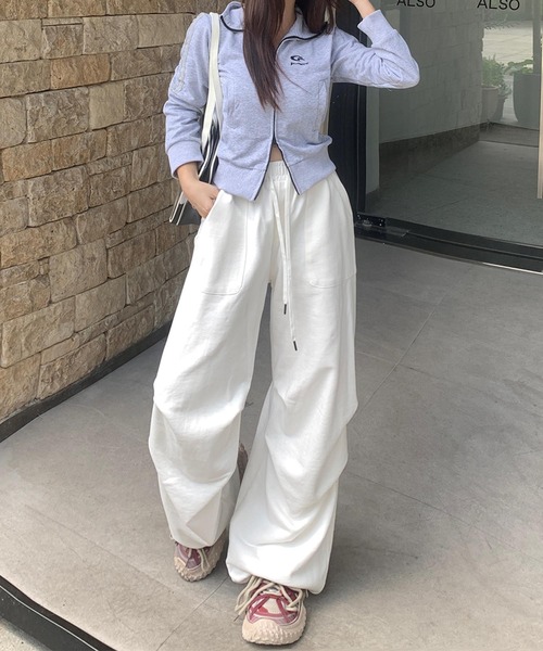 aimoha（アイモハ） ワイドパンツ パンツ リラックスフィットワイド