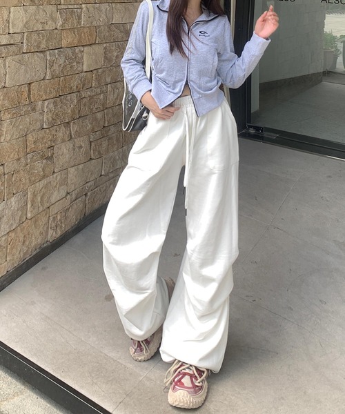 aimoha（アイモハ） ワイドパンツ パンツ リラックスフィットワイド