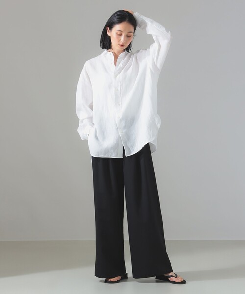 ブラウス シャツ TICCA / リネン スクエア ビッグシャツ レディース TICCA(ティッカ)】リネンスクエアビッグシャツ（シャツ/ブラウス