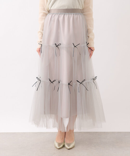 Smyeonマルチリボンティアードスカート Multi ribbon tiered skirt/マルチリボンティアードスカート
