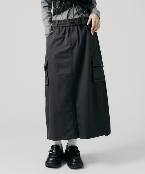 Chick スカート Back Slit Cargo Skirt / バックスリット カーゴ