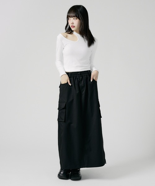 Chick スカート Back Slit Cargo Skirt / バックスリット カーゴ