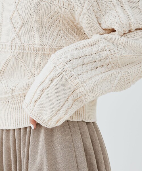 GALERIE VIE ニット セーター ガンジーニット クルーネックプル