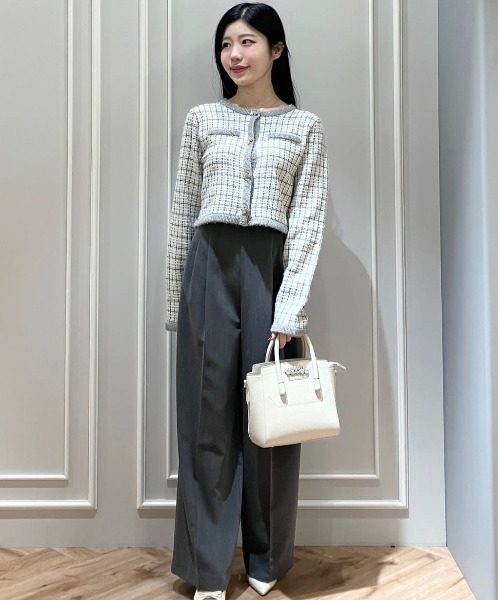 すぐ届く【JILL by JILL STUART】可愛い アシメ ウエスト パンツ JILL by STUART パンツ アシメウエストメタル釦パンツ