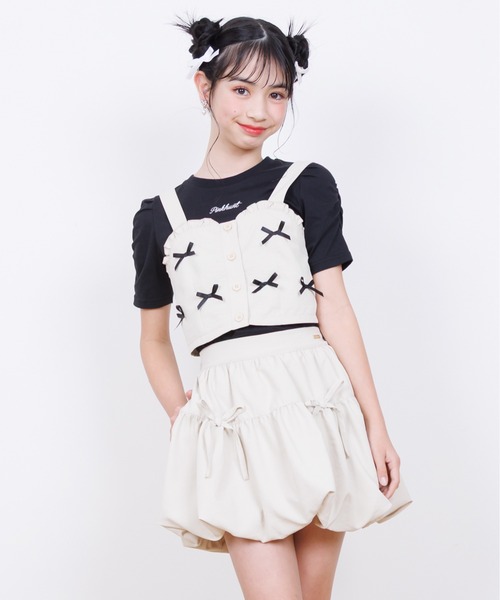 PINKHUNT（ピンクハント） スカート リボン付き バルーンスカート