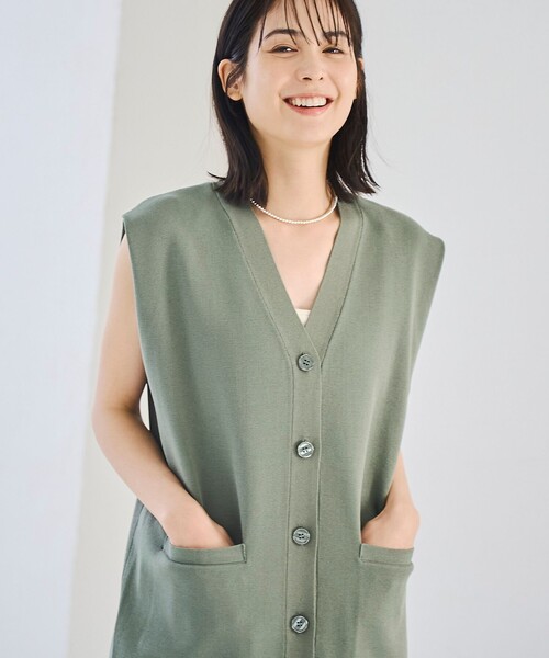 RONEL ベスト ジレ 夏 Vネックロングジレ レディース : ZOZOTOWN Yahoo