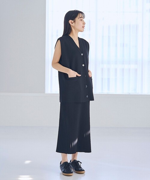 RONEL ベスト ジレ 夏 Vネックロングジレ レディース : ZOZOTOWN Yahoo