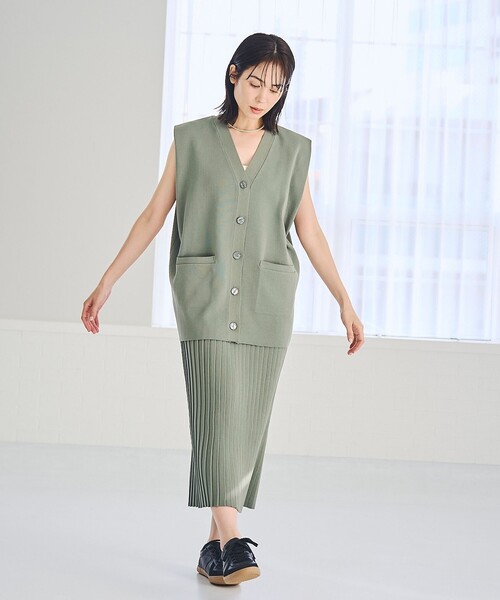RONEL ベスト ジレ 夏 Vネックロングジレ レディース : ZOZOTOWN Yahoo